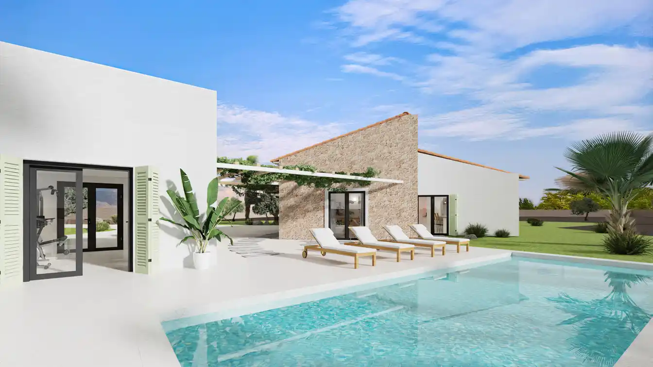 Newly Built Finca Situated on a Generous Plot in Portol