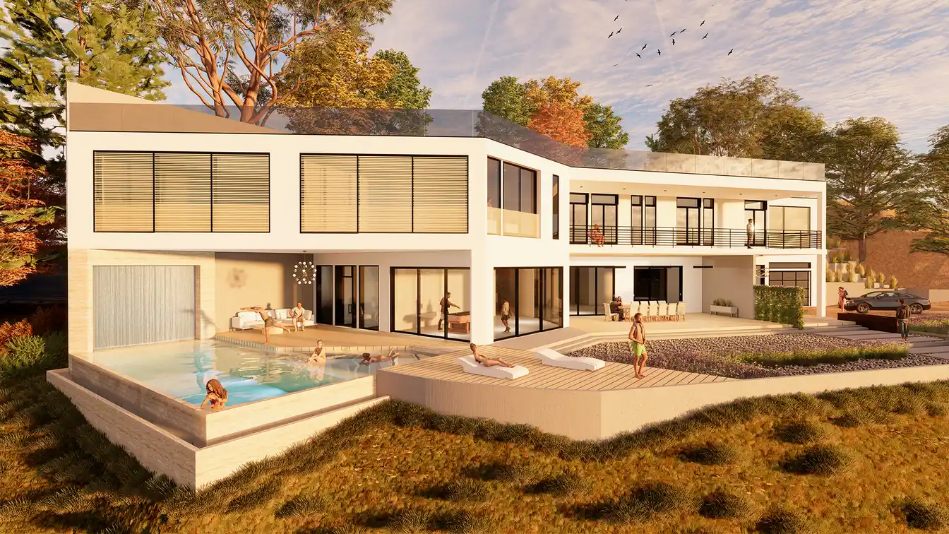 Private Gated Estate with Sweeping Views