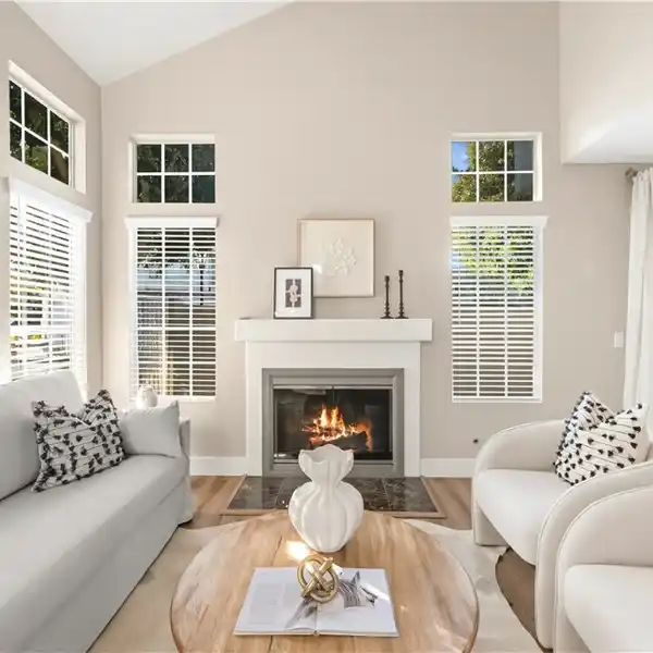 STYLISH END-UNIT HOME WITH RARE TWO-CAR GARAGE