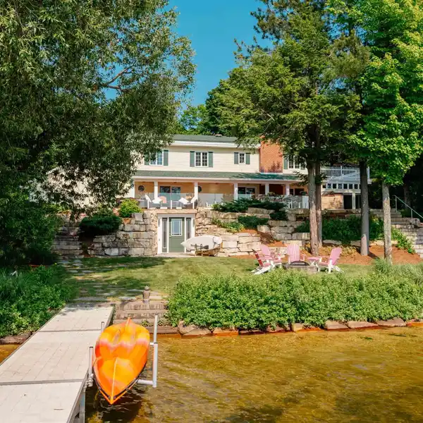 BASS LAKE BEAUTY WITH PRIVATE SHORELINE