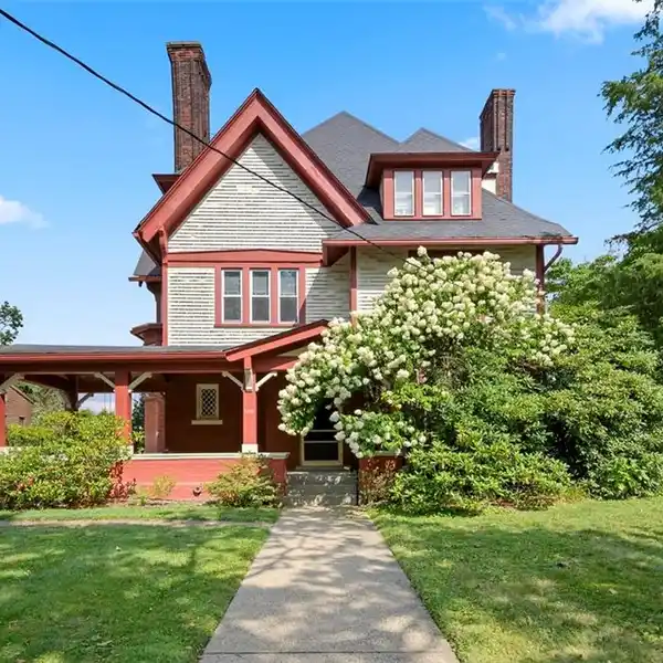 CHARMING BRICK AND SHINGLE FARMHOUSE