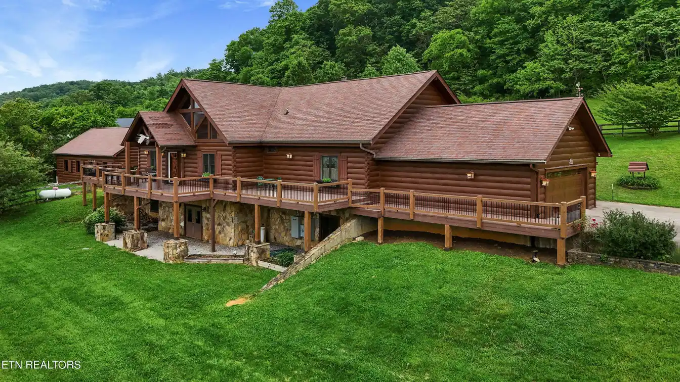 Massive Log Cabin Home on Expansive Acreage