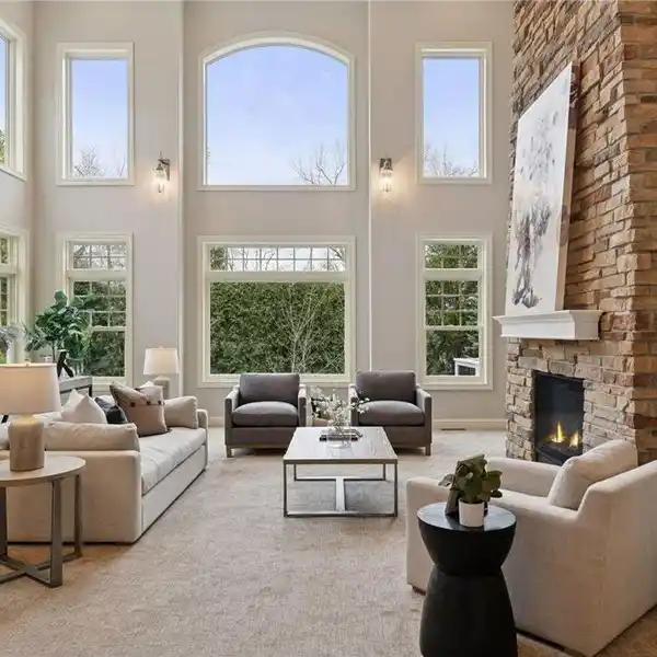 ELEGANCE AND WARMTH ON A SECLUDED LOT