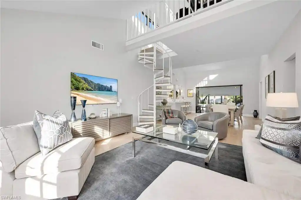 Whimsical Coastal Contemporary Condo in Olde Naples