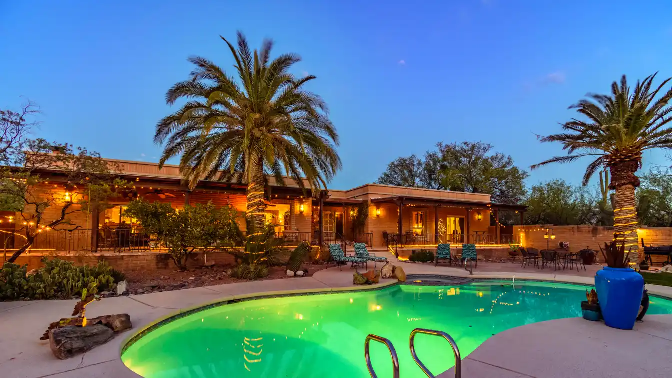 Classic Masonry Tucson Ranch in a Peaceful Setting