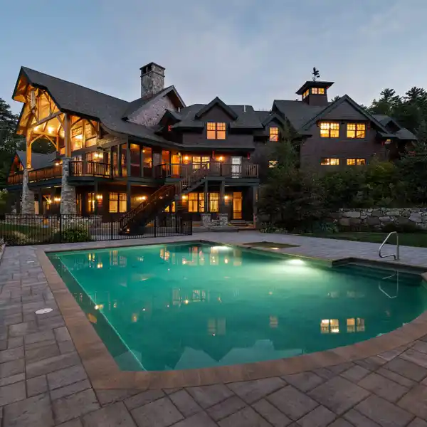 TIMBER FRAME ESTATE ON 121 ACRES
