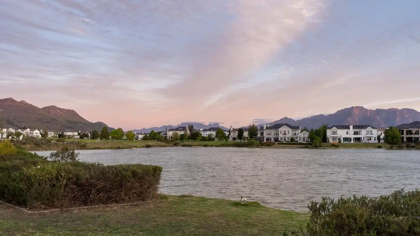 Water’s Edge Home with Mountain Views
