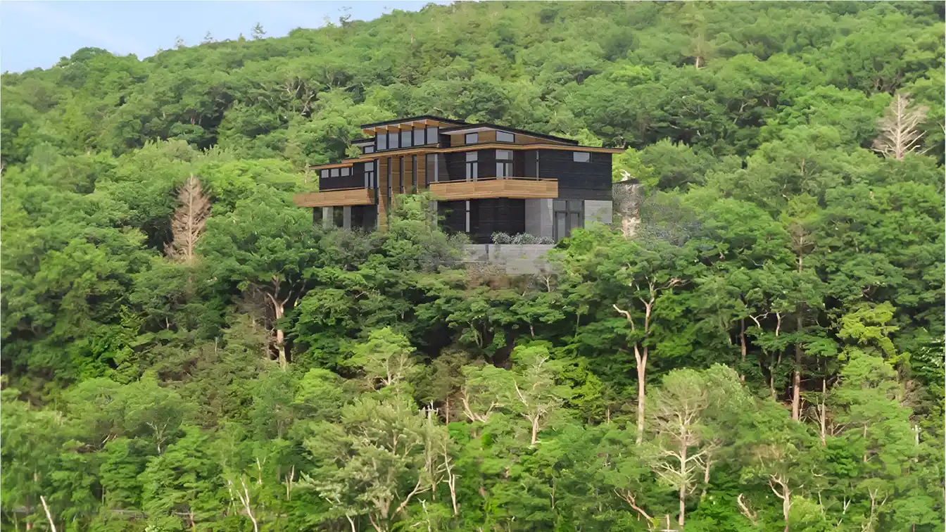 Exquisite Frank Lloyd Wright Usonian-inspired Lakefront Home