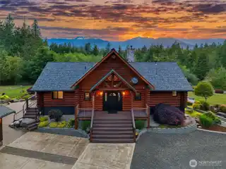 Impeccable Log Home on 5.7 Beautiful Acres