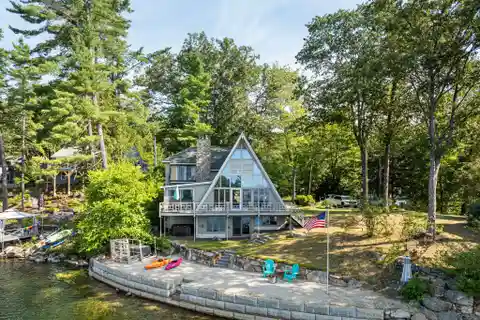 Lakeside A-Frame on Newfound Lake
