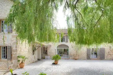 Historic Estate with Pool in Wooded Park