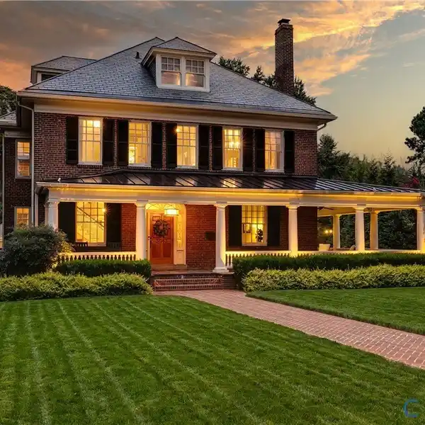 IMPECCABLY MAINTAINED 1915 BRICK & SLATE COLONIAL