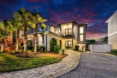 Contemporary Coastal Chic Residence in Gated Emerald Waters Village