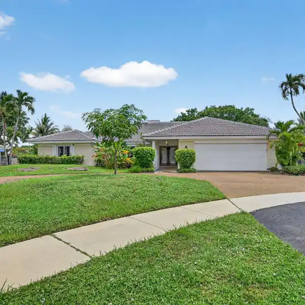 BOCA RATON GATED POOL HOME WITH CANAL VIEWS