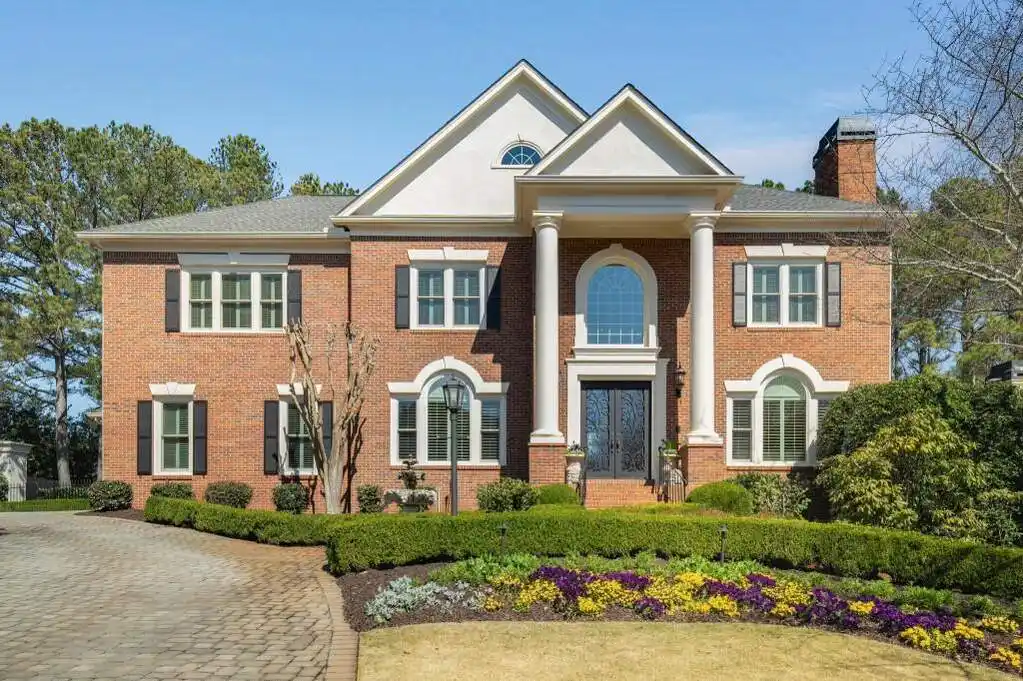 Brick Georgian Estate with a Resort-style Pool