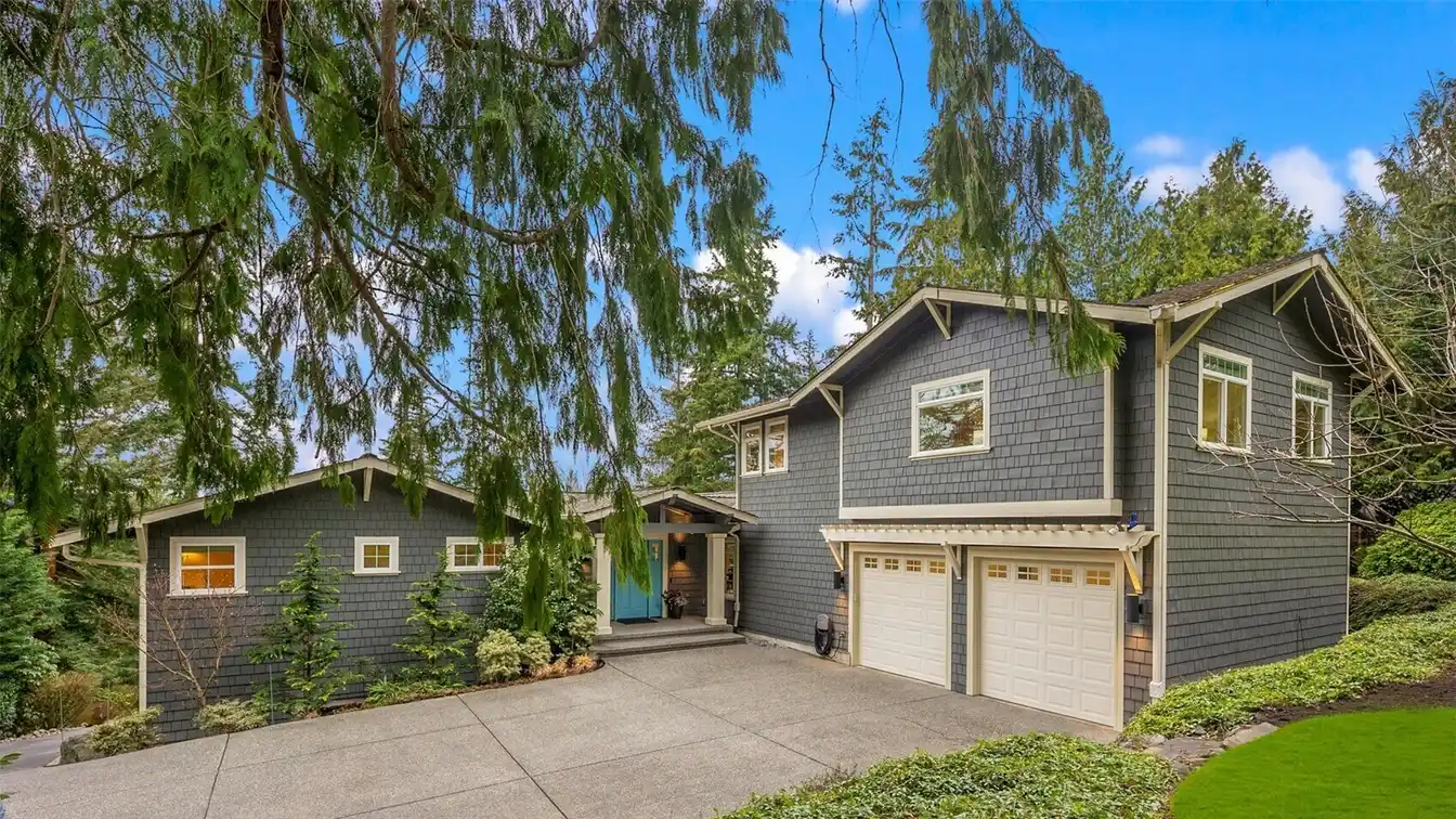 Stately Craftsman on a Lush Storybook Landscape