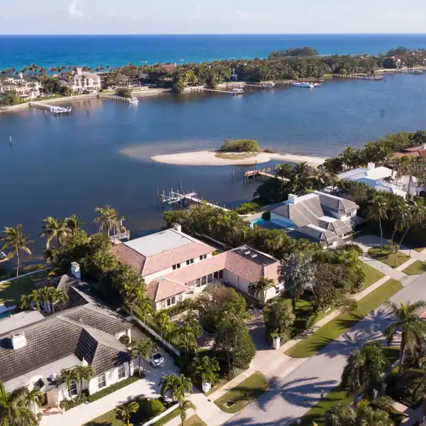 MEDITERRANEAN VILLA WITH PANORAMIC VIEWS OF THE INTRACOASTAL FRONTAGE