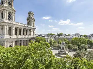 Renovated Apartment with a View of Saint Sulpice Church