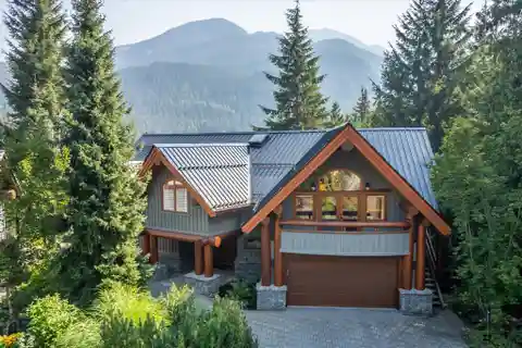 Post-And-Beam Chalet Offering Breathtaking Views of Blackcomb Mountain