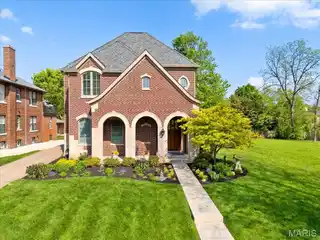 Brick and Limestone Luxury Home in Old Town Clayton