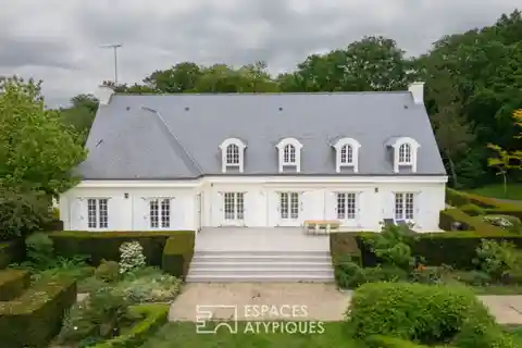 Elegant Country Estate with Pool and Tennis Court