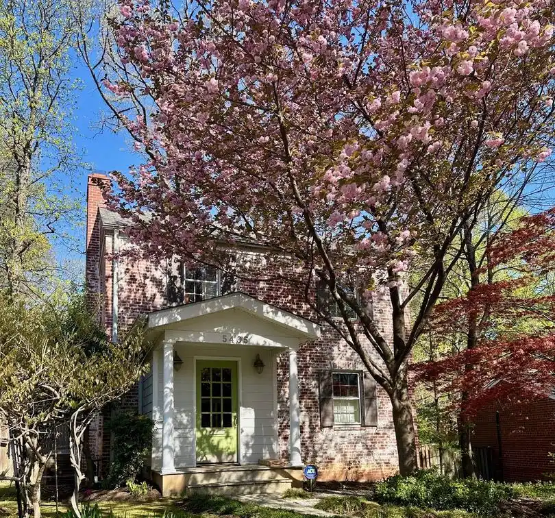 Charming White-washed Brick Colonial