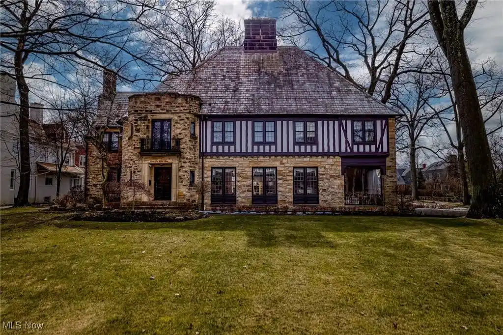 Prominent Stone and Brick English Country Home