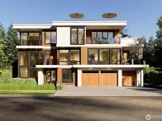 Modern Masterpiece with Panoramic Lake and Island Views