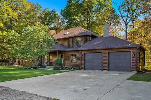 One-Of-A-Kind Western Red Cedar Log Home