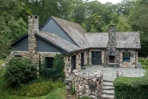 Storybook Stone Cottage with 2000 Feet of Frontage