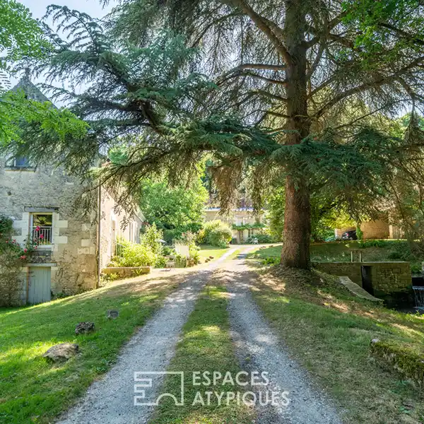 HISTORIC RIVERSIDE MILL RETREAT IN LUSH SERENITY