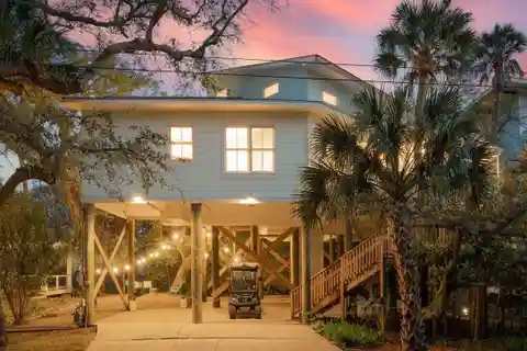 Elevated Home Blocks from the Beach