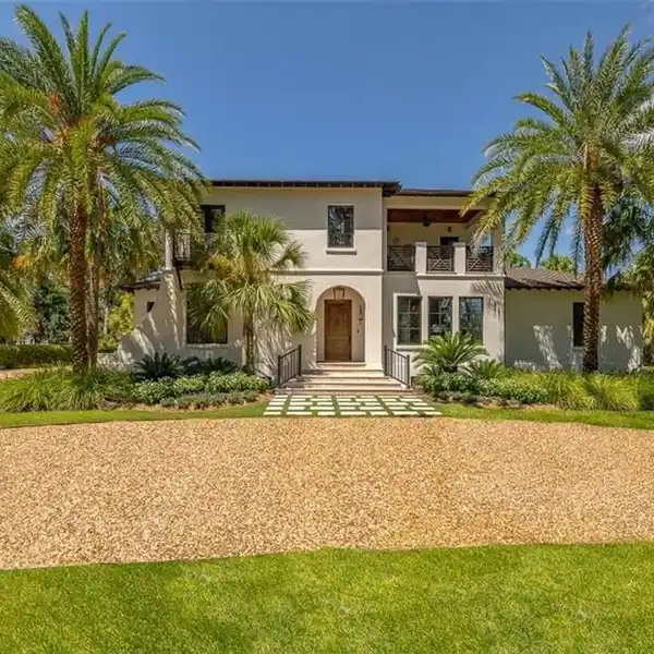 MIZNER INSPIRED HOME IN GATED HAWKINS ISLAND