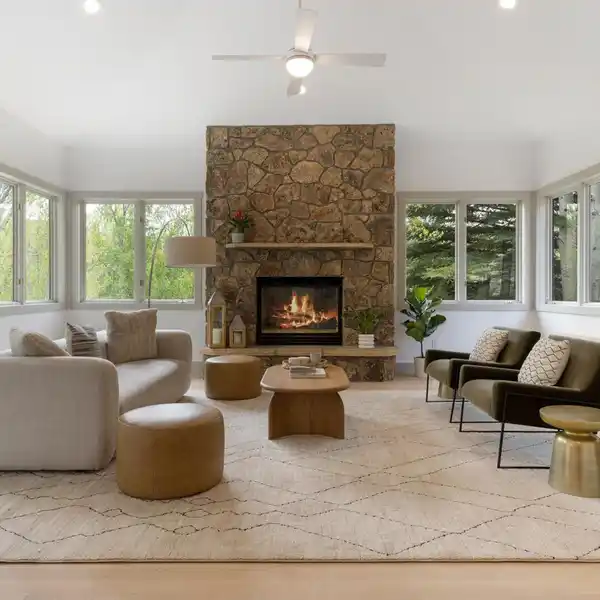WOODED ESCAPE WITH WORKSHOP AND WRAPAROUND DECK