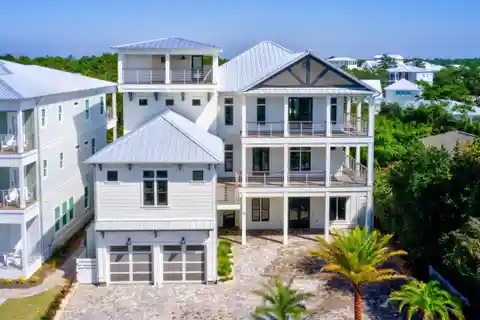 Four-Story Beach House with Carriage Walkover