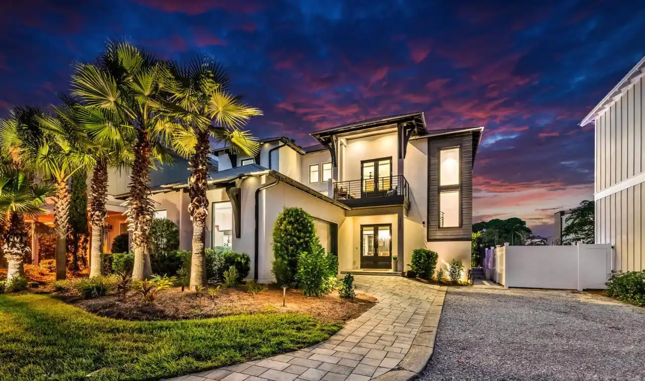 Contemporary Coastal Chic Residence in Gated Emerald Waters Village