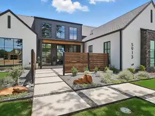 Single-Story Smart Home with Pickleball Court