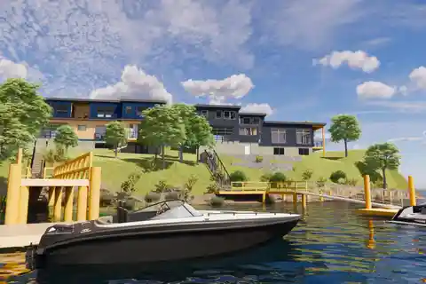 Stunning New Contemporary Waterfront Home