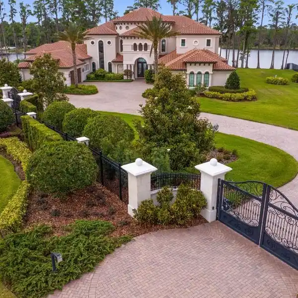 GATED NEARLY SIX-ACRE LAKEFRONT ESTATE