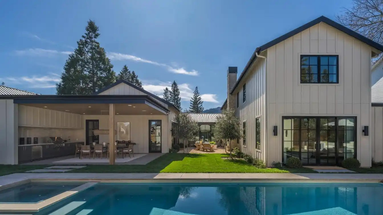 New Home Blending Contemporary Sophistication with Timeless Elegance