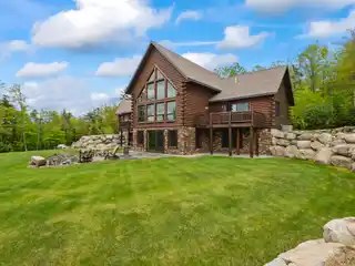 Contemporary Log Home