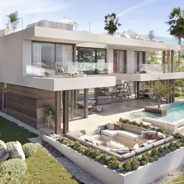 NEWLY BUILT CONTEMPORARY VILLA IN THE SAN ROQUE CLUB