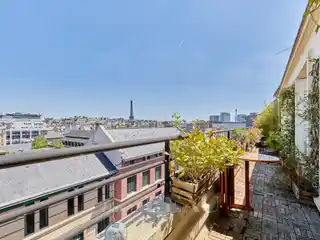 Seventh-Floor Apartment with a Large Balcony