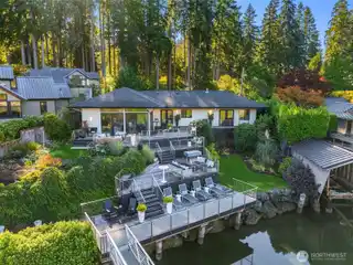 Resort-like Single-level Waterfront Home on Fletcher Bay