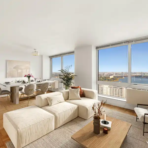 SPECTACULAR RIVERFRONT VIEWS IN ICONIC MANHATTAN RESIDENCE