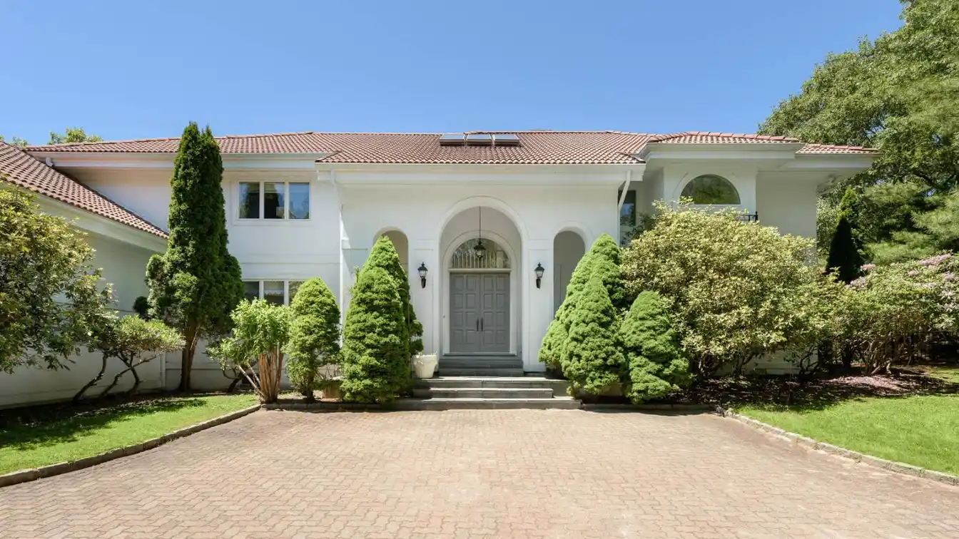 Gorgeous White Stucco Home on over Two Acres