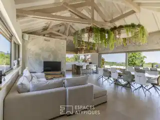 Contemporary Home in a Green Setting