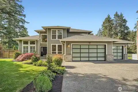Private Northwest Contemporary with Expansive Garage