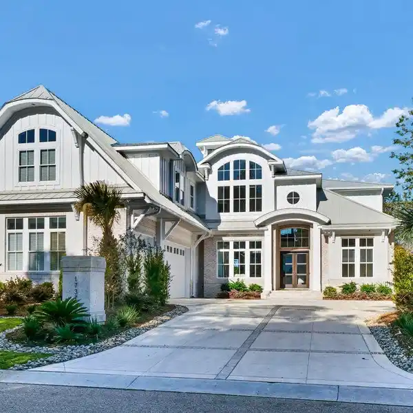 WATERFRONT MODERN BRICK HOME