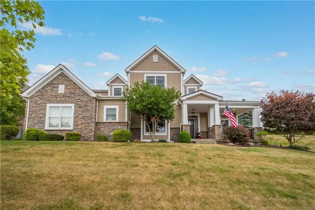 Custom Home in South Fayette on a Double Tiered Lot